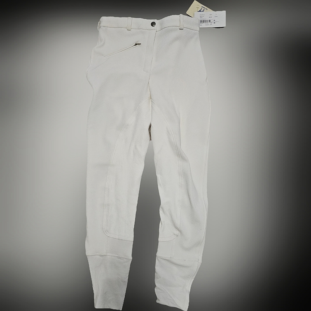 White Tuffrider Size 28 Breeches